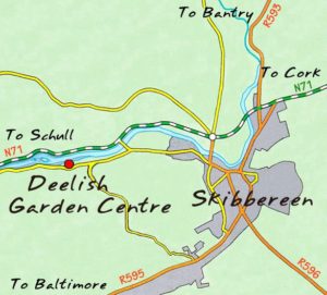 Deelish Garden Centre Map